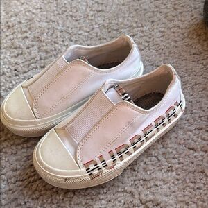 Burberry White Kids Sneakers